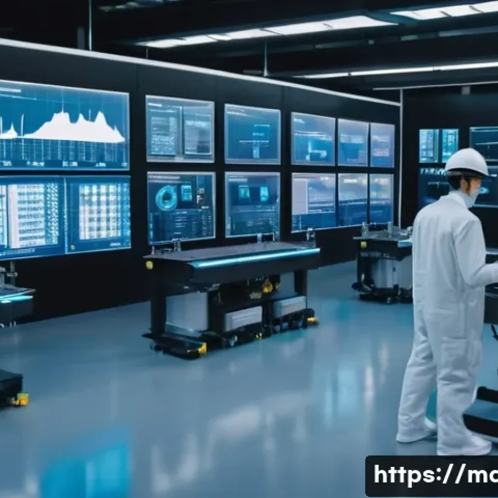 기계가공 업무 개선 사례 - **Prompt 1: A futuristic, highly automated smart factory utilizing digital twin technology.**
* ...