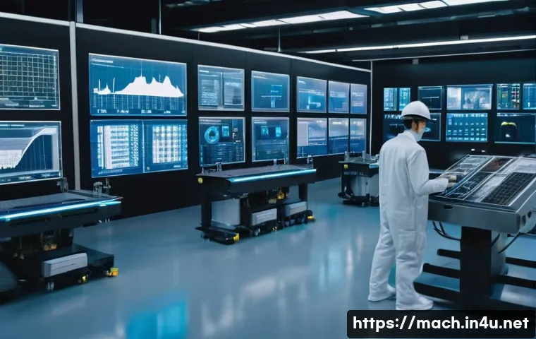 기계가공 업무 개선 사례 - **Prompt 1: A futuristic, highly automated smart factory utilizing digital twin technology.**
* ...